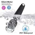 Powerful Modern Personal Wand Massager with Speeds Patterns Black Chrome