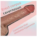 Realistic Inches Silicone Dildo with Suction Cup Base Caramel Glazed Mix