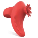 Rechargeable Vibrating Finger Massager Red