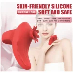 Rechargeable Vibrating Finger Massager Red