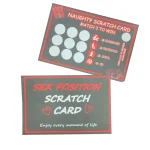 Sex Positions Scratch Off Tickets Black