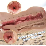 in Realistic Pocket Male Masturbator with D Texture & Tight Tunnels Red Tongue Tan