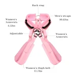 Bondage Love Sling Sex Swing Set with Adjustable Restraints and Straps Max Load lbs Pink