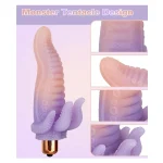 Tentacle Style Silicone Sleeve AAA Powered Mini Vibrator with Vibration