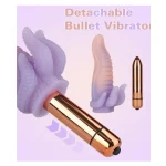 Tentacle Style Silicone Sleeve AAA Powered Mini Vibrator with Vibration