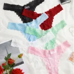 Perspective Low Waist Floral Lace Thong Panties
