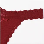 Perspective Low Waist Floral Lace Thong Panties