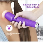 Powerful Pattern Rechargeable Massager Purple Waves