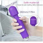 Powerful Pattern Rechargeable Massager Purple Waves
