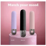 Rechargeable & Waterproof Vibrator Bullet with Pleasure Modes Lilac
