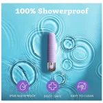 Rechargeable & Waterproof Vibrator Bullet with Pleasure Modes Lilac