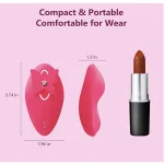 App & Remote Control Wearable Butterfly Panty Vibrator Vibration Modes Waterproof Rechargeable Rose Pink
