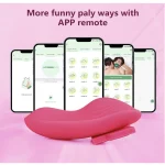 App & Remote Control Wearable Butterfly Panty Vibrator Vibration Modes Waterproof Rechargeable Rose Pink