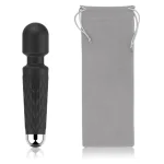 Powerful Wave Pattern Rechargeable Massager Black