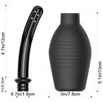 ML Silicone Anal Douche Enema Bulb Black