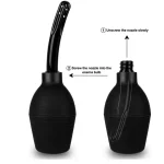 ML Silicone Anal Douche Enema Bulb Black