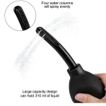 ML Silicone Anal Douche Enema Bulb Black