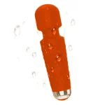 Mini Rechargeable Personal Wand Massager Speeds Burnt Orange