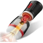 Automatic Male Masturbator with Vibration Black