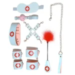 Bondage Nurse Role Play Set Pieces Blue Cross