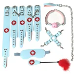 Bondage Nurse Role Play Set Pieces Blue Cross