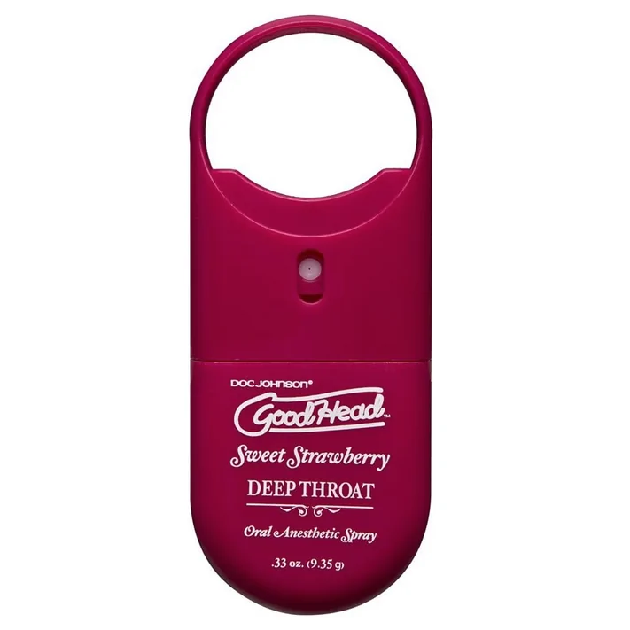 Doc Johnson Deep Throat Spray To Go Fl Oz Sweet Strawberry