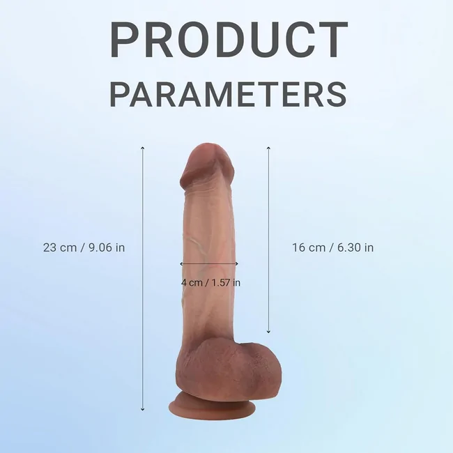 Realistic Silicone Dildo Inch Mixed Browns