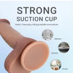 Realistic Silicone Dildo Inch Mixed Browns