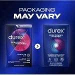 Durex Performax Intense Natural Rubber Latex Condoms Dotted with Delay Lubricant Count