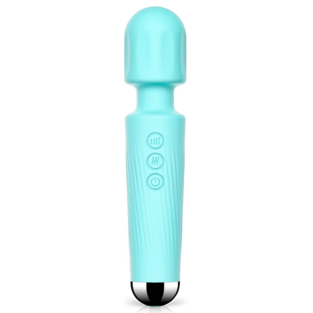 Powerful Modern Personal Wand Massager Cool Blue