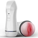 Realistic Textured Pocket Vibrating Male Masturbator White