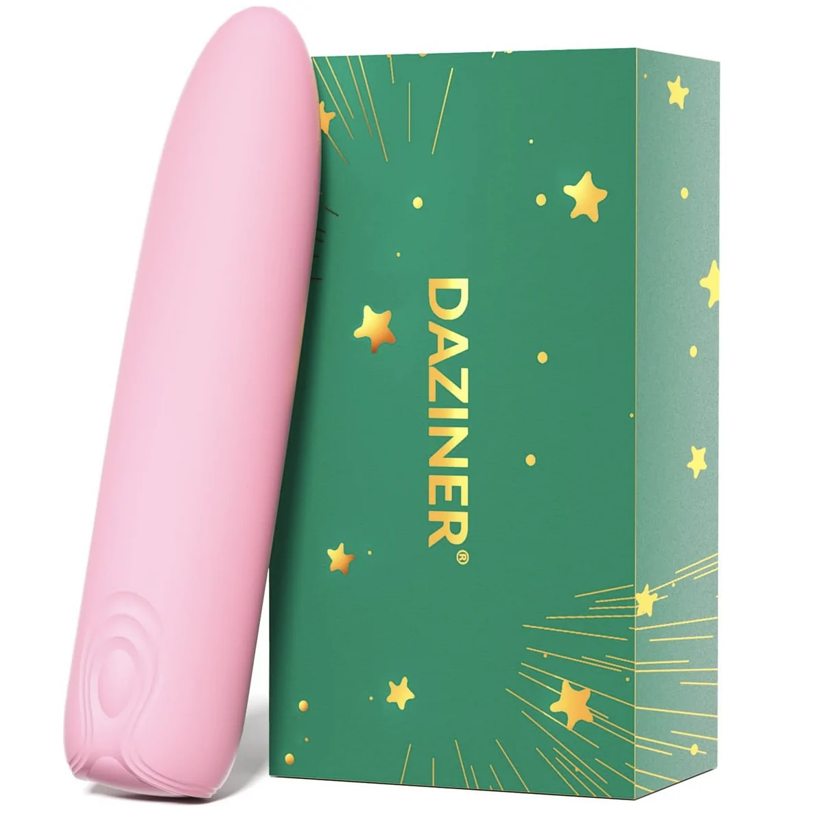 Rechargeable Silicone Clitoral Bullet Vibrator Light Pink