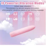 Rechargeable Silicone Clitoral Bullet Vibrator Light Pink