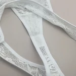 Transparent Lace Thong Underwear Red
