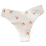 Wavy Edge Multi Color Printed Triangle Panties