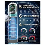 in Automatic Electric Vacuum Penis Pump with Training Modes Suction Modes Deep Green