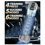in Automatic Electric Vacuum Penis Pump with Training Modes Suction Modes Deep Green