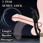 App Controlled Vibrating Cock Ring with Clitoral Stimulator Modes Black