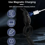 App Controlled Vibrating Cock Ring with Clitoral Stimulator Modes Black