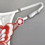Butterfly Motif Low Waist Lace Thong