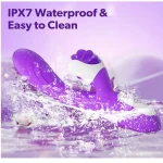 Silicone Clitorial Stimulating Rabbit Vibrator Purple