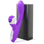 Silicone Clitorial Stimulating Rabbit Vibrator Purple