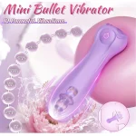 G Spot Stimulating Wand Vibrator Dildo with * Vibration & Heating Modes Blue PinkMAIN