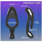 Silicone Vibrating Cock Ring Powerful Modes Black