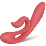 Triple Stimulating High Frequency Vibrator with Vibration Modes Red