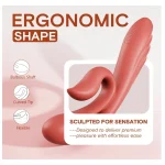 Triple Stimulating High Frequency Vibrator with Vibration Modes Red