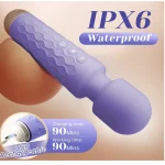 Cordless Erotic Wand Massager Powerful Vibration App Controlled Lavender