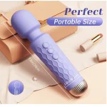 Cordless Erotic Wand Massager Powerful Vibration App Controlled Lavender