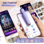 Cordless Erotic Wand Massager Powerful Vibration App Controlled Lavender