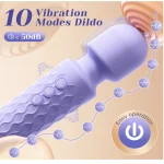 Cordless Erotic Wand Massager Powerful Vibration App Controlled Lavender